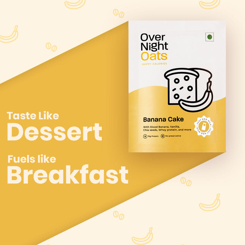 OverNightOats Banana Cake | Grocsy
