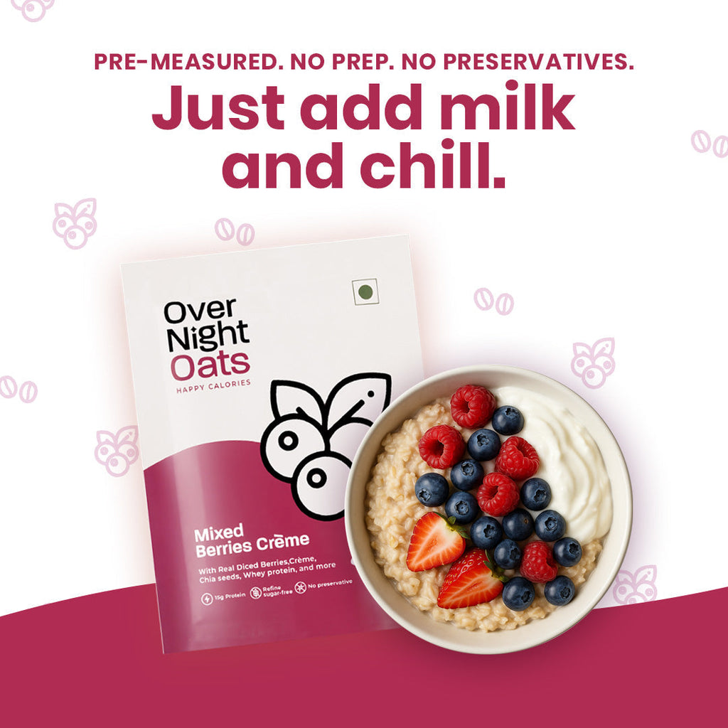 OverNightOats Mixed Berries Creme | Grocsy