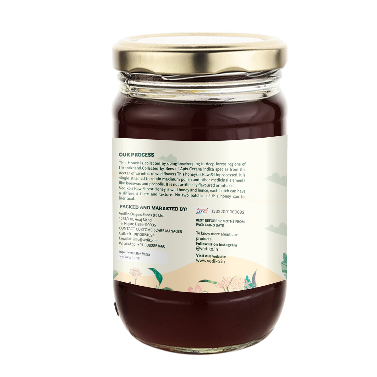 Vediko Origins Raw Forest Honey | Grocsy