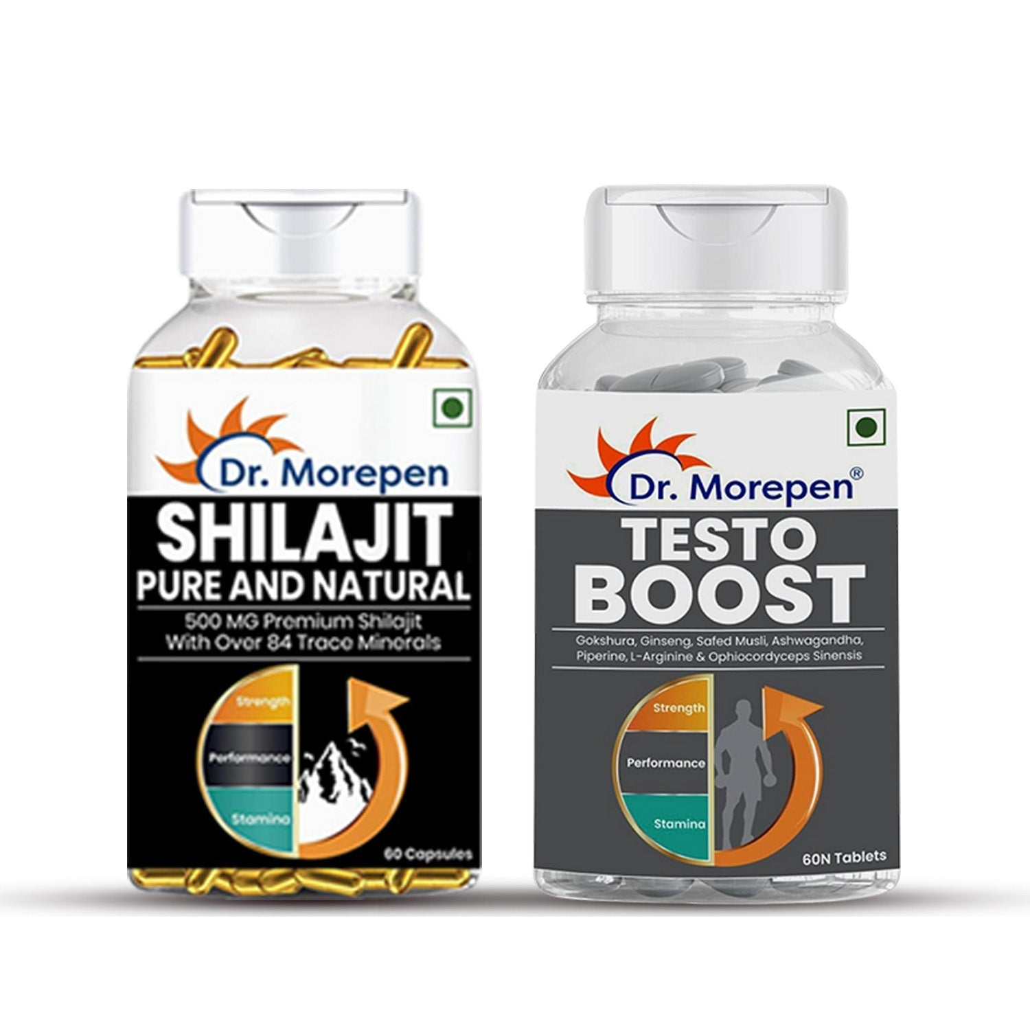 Dr Morpen Testo Boost & Sj Capsules - Combo Pack | Grocsy
