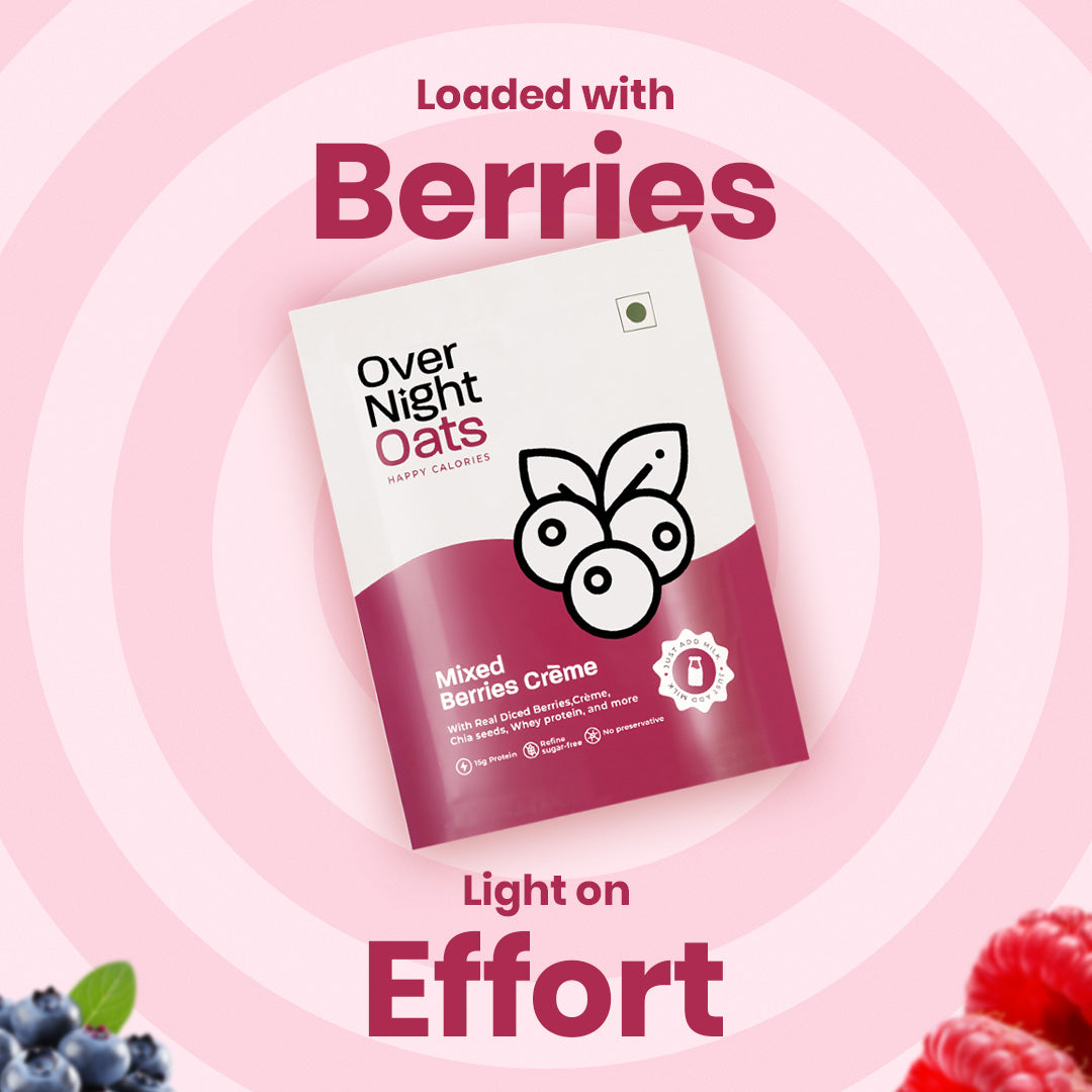 OverNightOats Mixed Berries Creme | Grocsy