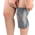 Orth-rem Grey Elastic Knee Support Brace With Side Stabilizer- Large | Grocsy