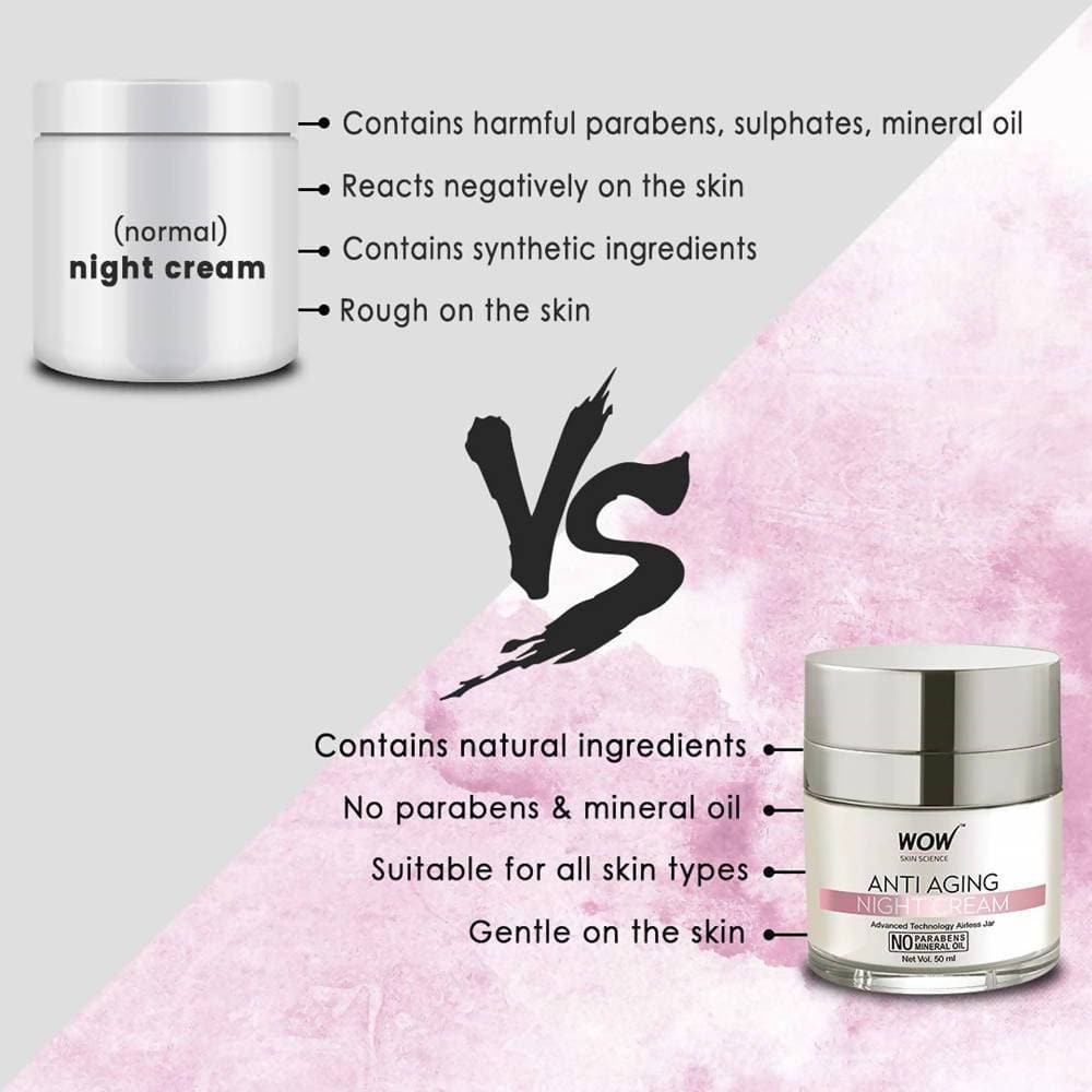 Wow Skin Science Anti Aging Night Cream | Grocsy