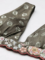 House of Panchhi Olive Chinon Sequins embroidery Lehenga choli & Dupatta | Grocsy