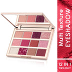 Kay Beauty By Katrina Kaif Multi Texture Eyeshadow Palette - Twilight | Grocsy