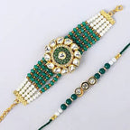 Bhaiya Bhabhi Set Of 2 Beautiful Rakhi | Grocsy