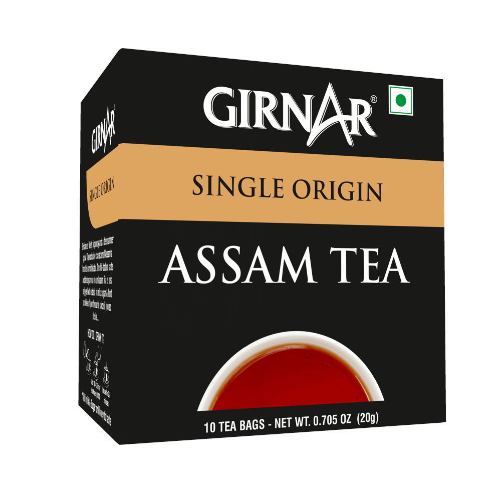 Girnar Single Origin Black Tea Bags - Assam Tea | Grocsy