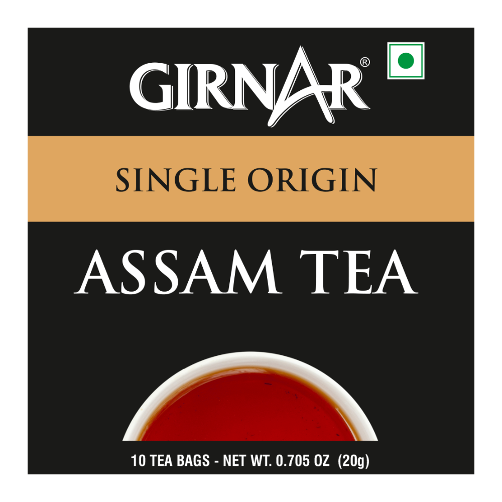 Girnar Single Origin Black Tea Bags - Assam Tea | Grocsy