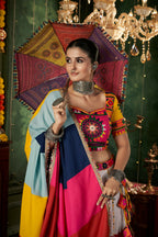 AI Fashion White Maslin Cotton Designer Navratri Lehenga Choli Collection | Grocsy