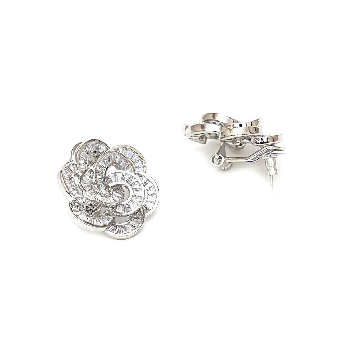 Flower Diamond Earrings- Ruby Raang | Grocsy