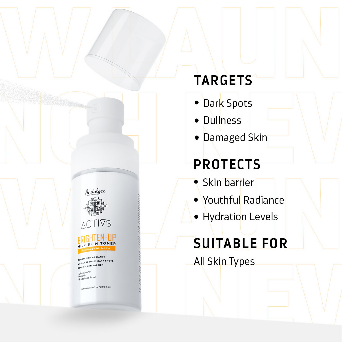 Indulgeo Essentials Brighten-Up Milk Skin Toner | Grocsy