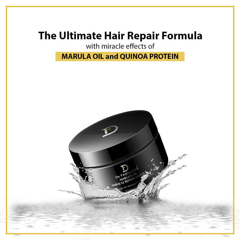 De Fabulous Marula Oil Sulphate Free Miracle Repair Masque For All Hair Types | Grocsy