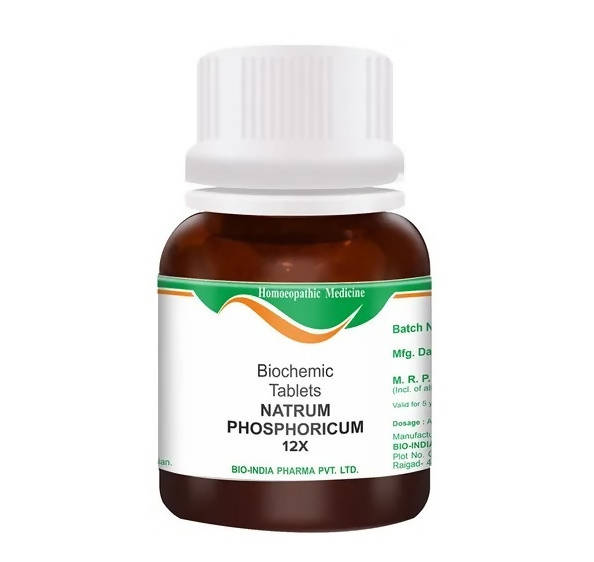 Bio India Homeopathy Natrum Phosphoricum Biochemic Tablets | Grocsy