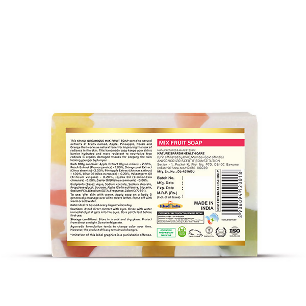 Khadi Organique Mix Fruit Soap | Grocsy
