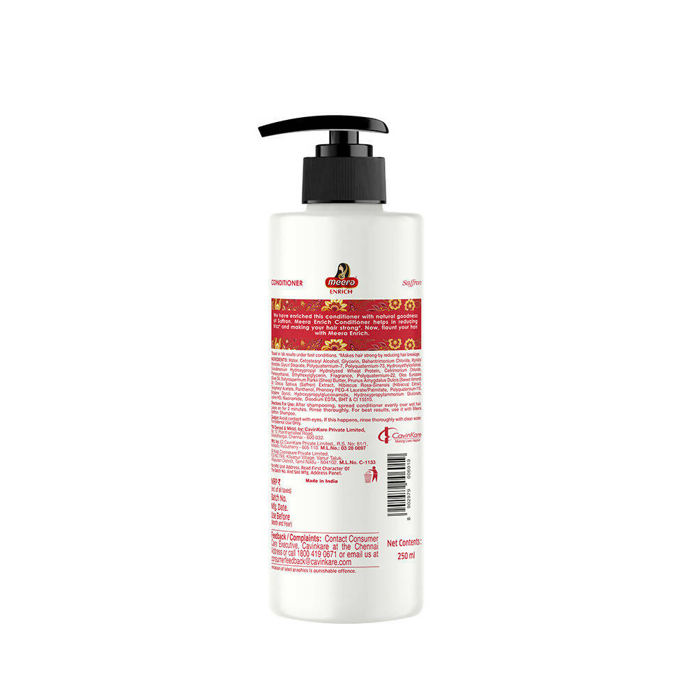 Meera Enrich Conditioner with Saffron For Strong & Anti-Frizz | Grocsy