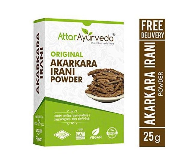 Attar Ayurveda Original Akarkara Irani/Akarkara Asli/Anacyclus Pyrethrum (Powder) | Grocsy