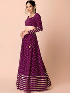 Tulsi Art Alluring Purple Sequins Georgette Bridesmaid Lehenga Choli With Dupatta | Grocsy