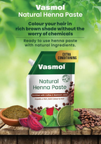 Vasmol Natural Henna Paste Ready To Use | Grocsy