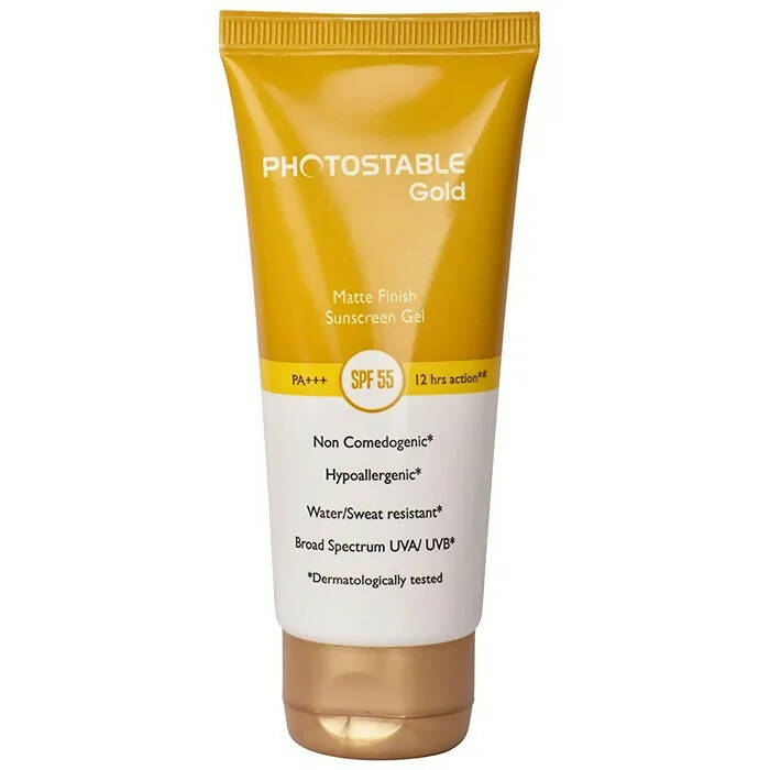 Photostable Gold Sunscreen Gel SPF 55 | Grocsy
