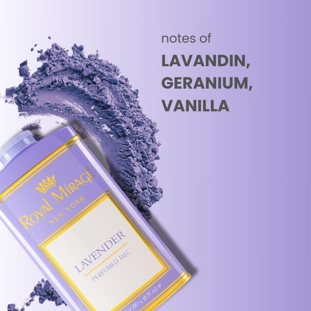Royal Mirage Lavender Perfumed Talc | Grocsy