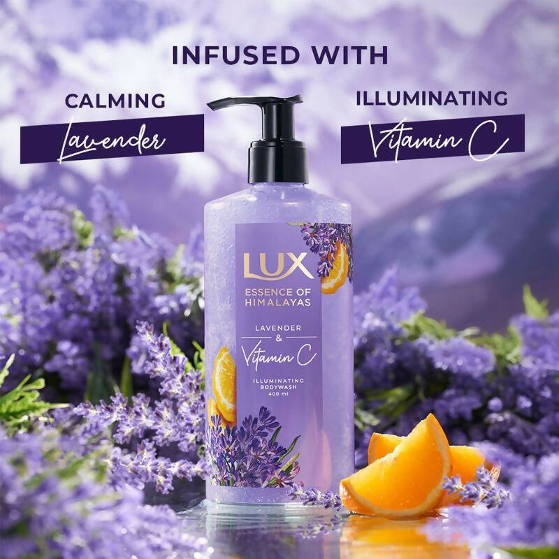 Lux Essence Of Himalayas Lavender & Vitamin C Illuminating Body Wash | Grocsy