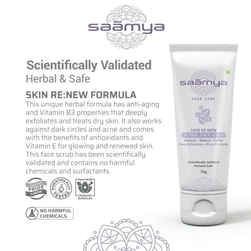 Saamya Skin ReNew Herbal Face Scrub | Grocsy