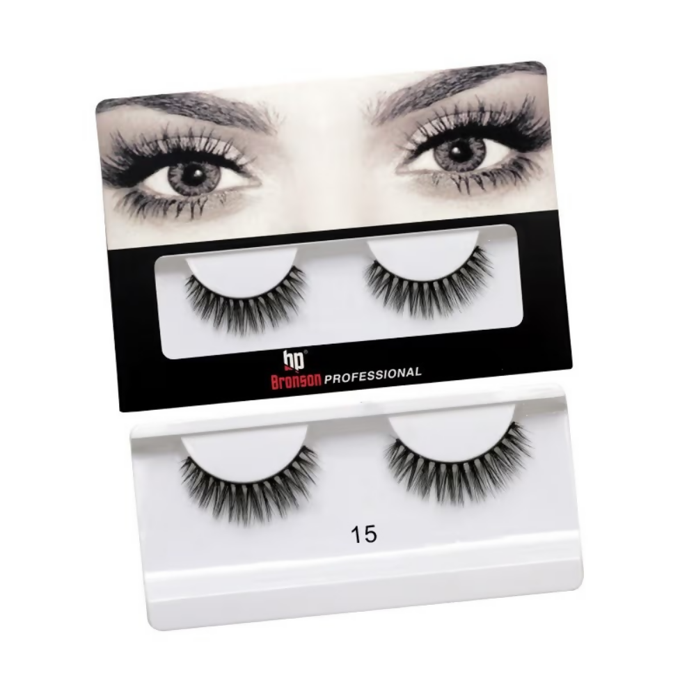 Bronson Professional 3D Effect Long and Natural Look False Eyelashes - 15 | Grocsy