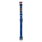 Waggety Padded Dog Collar - Adjustable, Comfortable Fit, Durable Polyester - Blue | Grocsy