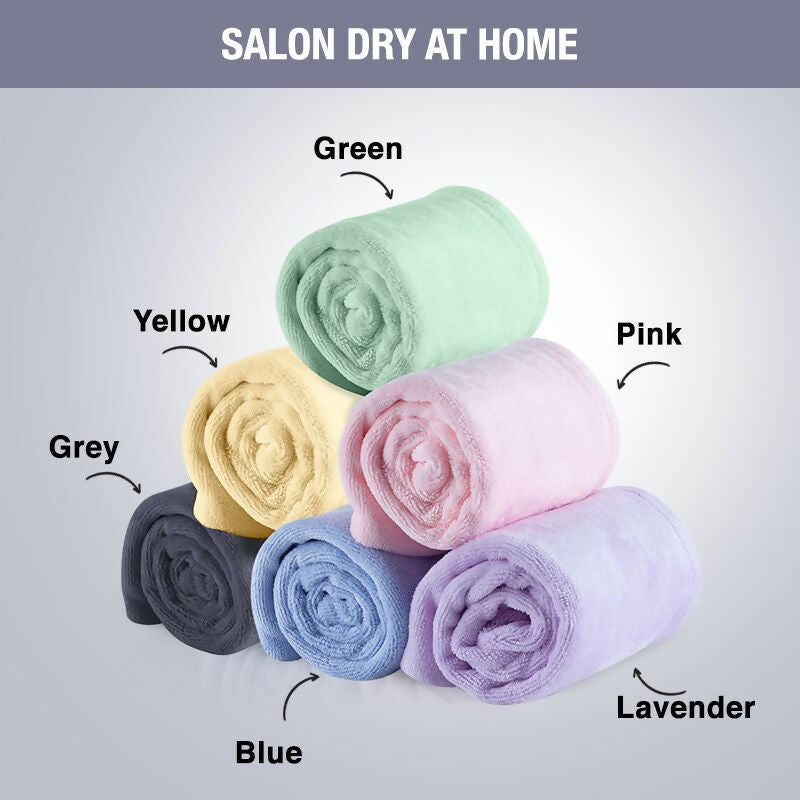 Nykaa Naturals Microfiber Hair Wrap for Frizz Free & Shiny Hair - Grey | Grocsy