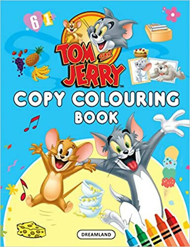 Dreamland Tom and Jerry Copy Colouring Book | Grocsy