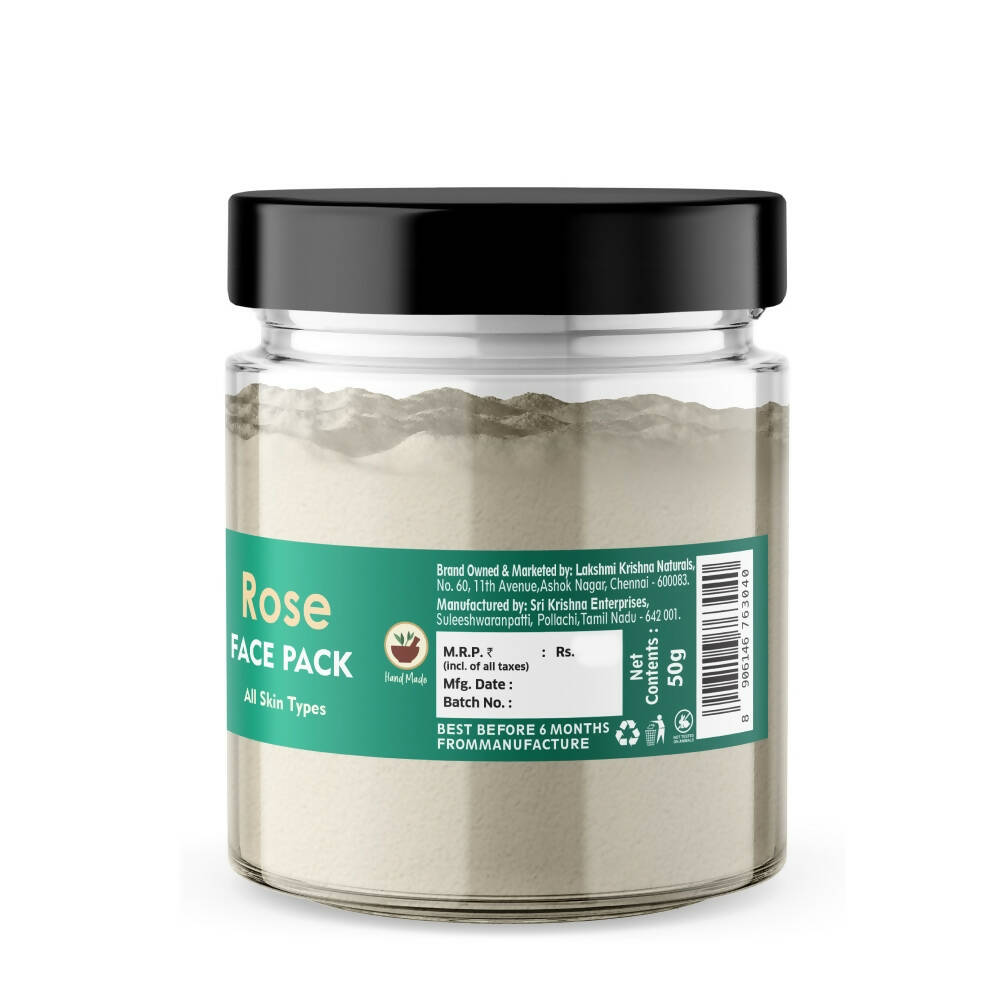 Lakshmi Krishna Naturals Rose Face Pack | Grocsy