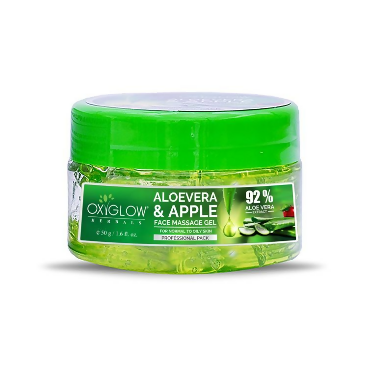 Oxyglow Herbals Aloevera Apple Face Massage Gel | Grocsy