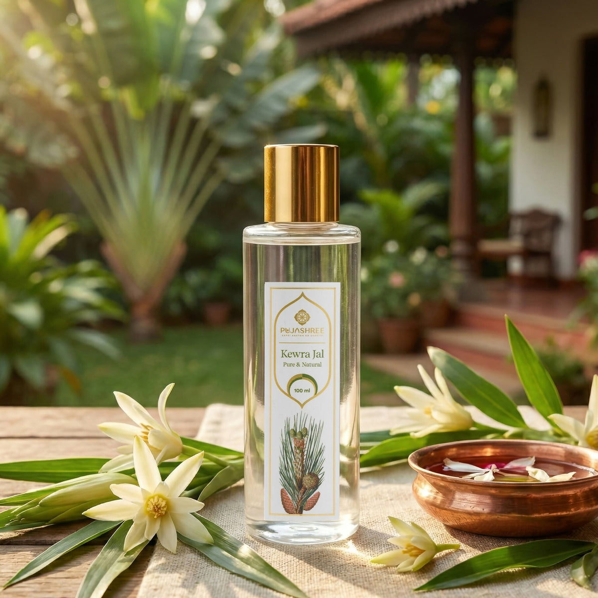Pujashree Kewra Jal Natural Kewra Water Face Toner For Men & Women | Grocsy