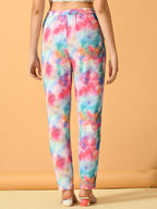Myshka Women's Multi Slim Fit Party Trouser | Grocsy