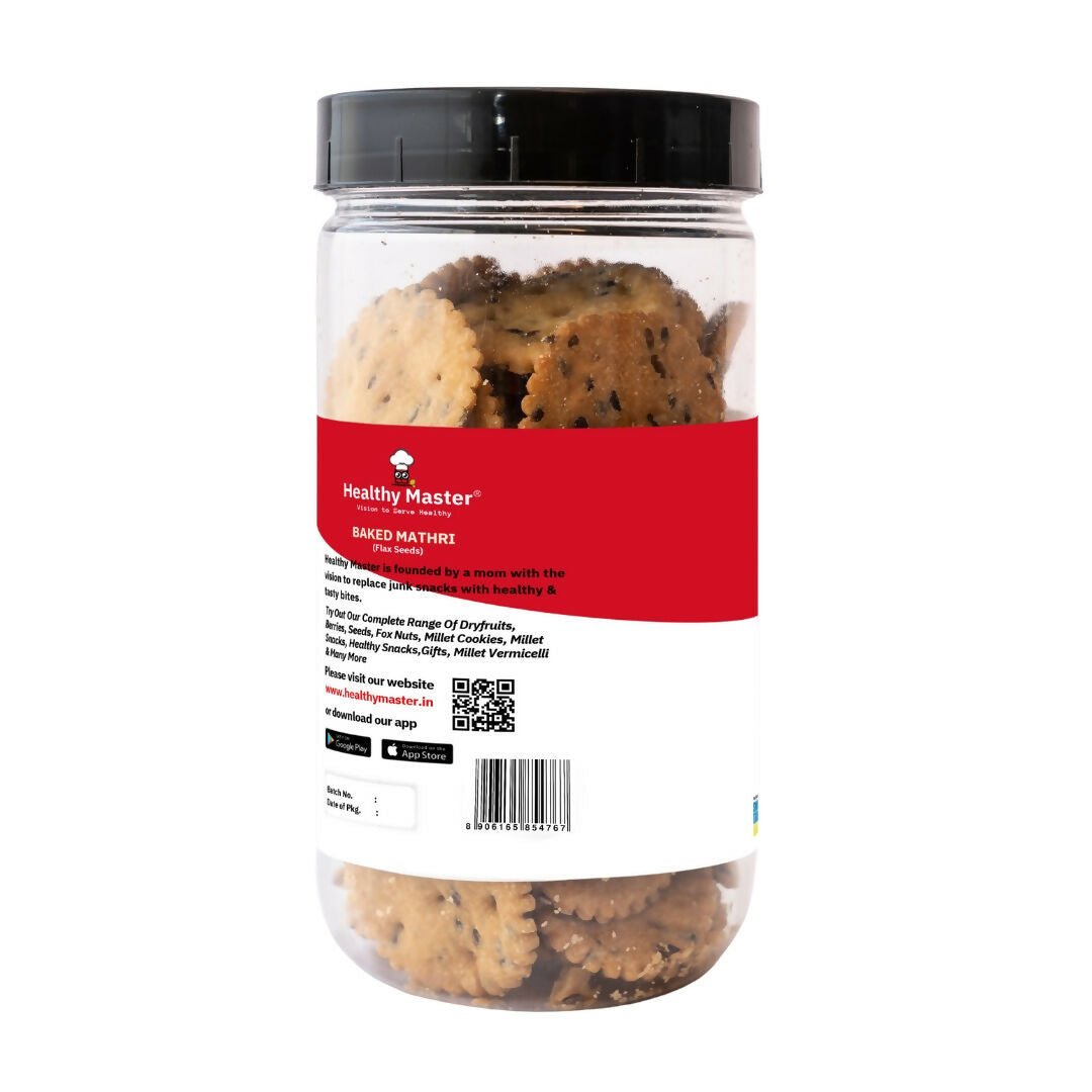 Healthy Master Baked Wheat Mathri (Flax Seed) | Grocsy