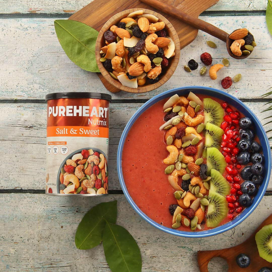 Pureheart Nutmix Salt & Sweet Dry Fruits Mix | Grocsy