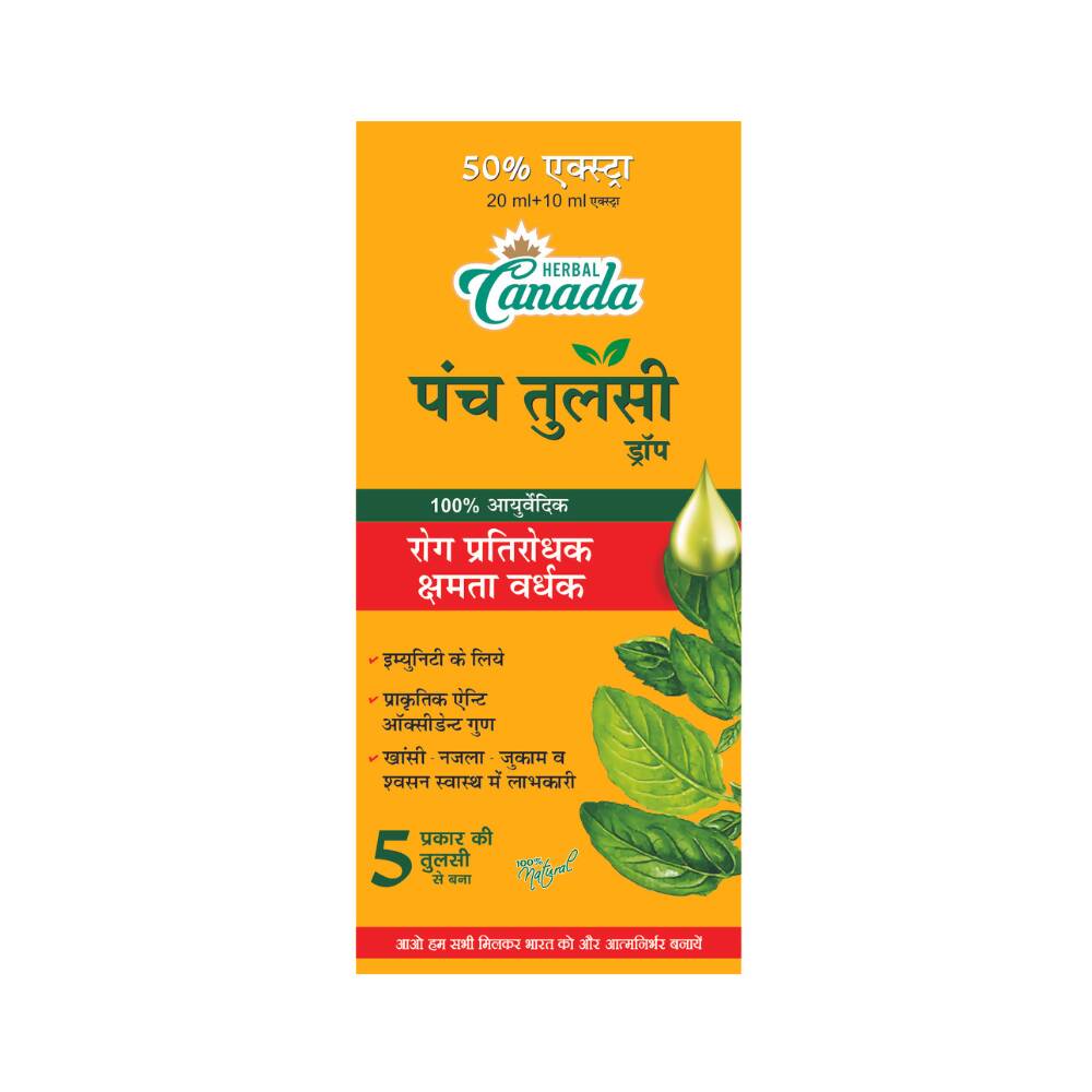 Herbal Canada Panch Tulsi Drops | Grocsy
