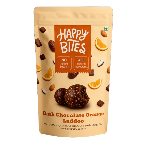 Happy Bites Dark Chocolate Orange Laddoo | Grocsy