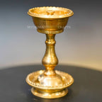 Brass Bowl Diya with Designed Stand | Grocsy