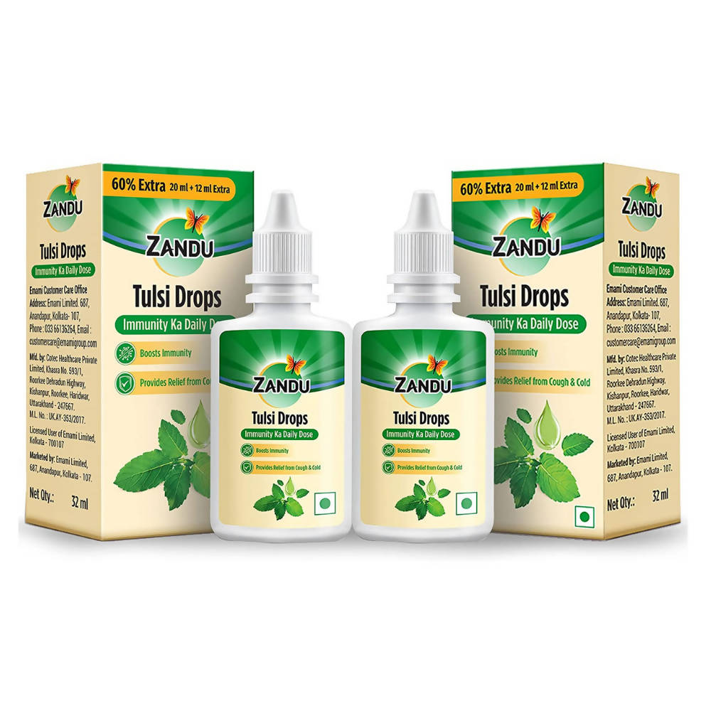 Zandu Tulsi Drops | Grocsy
