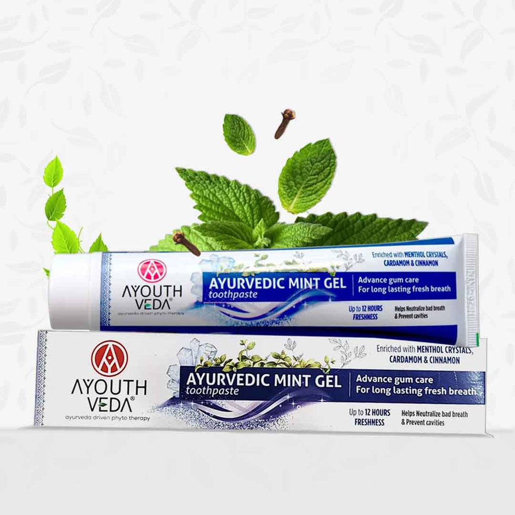 Ayouthveda Ayurvedic Mint Gel Toothpaste | Grocsy