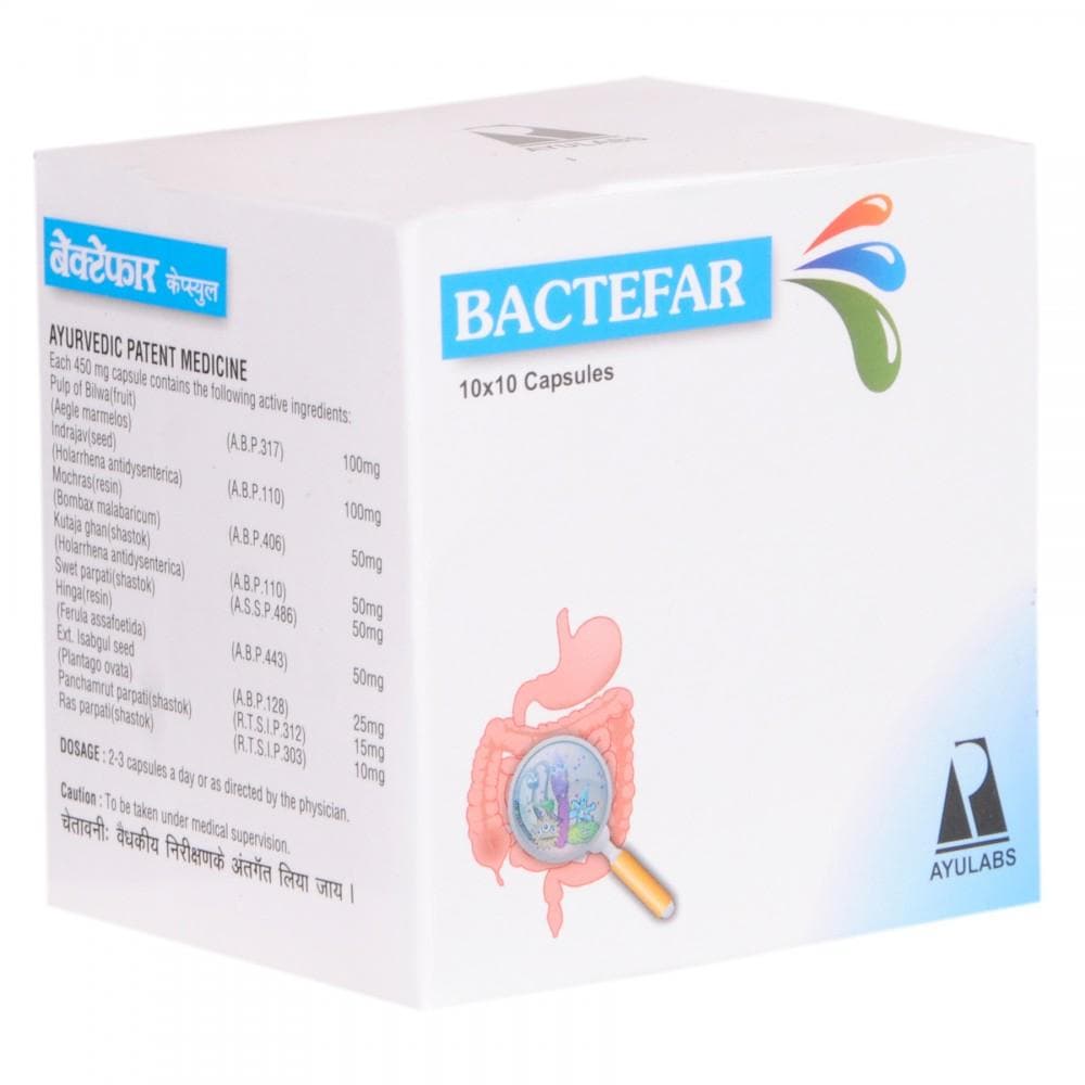 Ayulabs Ayurveda Bactefar Capsules | Grocsy