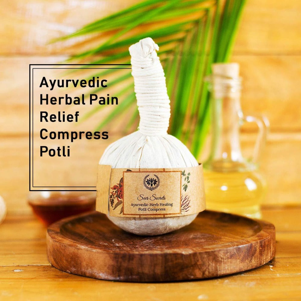 Seer Secrets Ayurvedic Herbal Pain Relief Compress Potli │Pain Relieving | Grocsy
