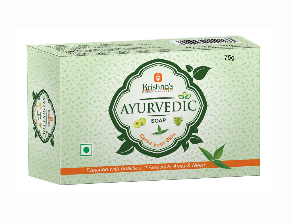 Krishna'S Herbal & Ayurveda Ayurvedic Soap | Grocsy