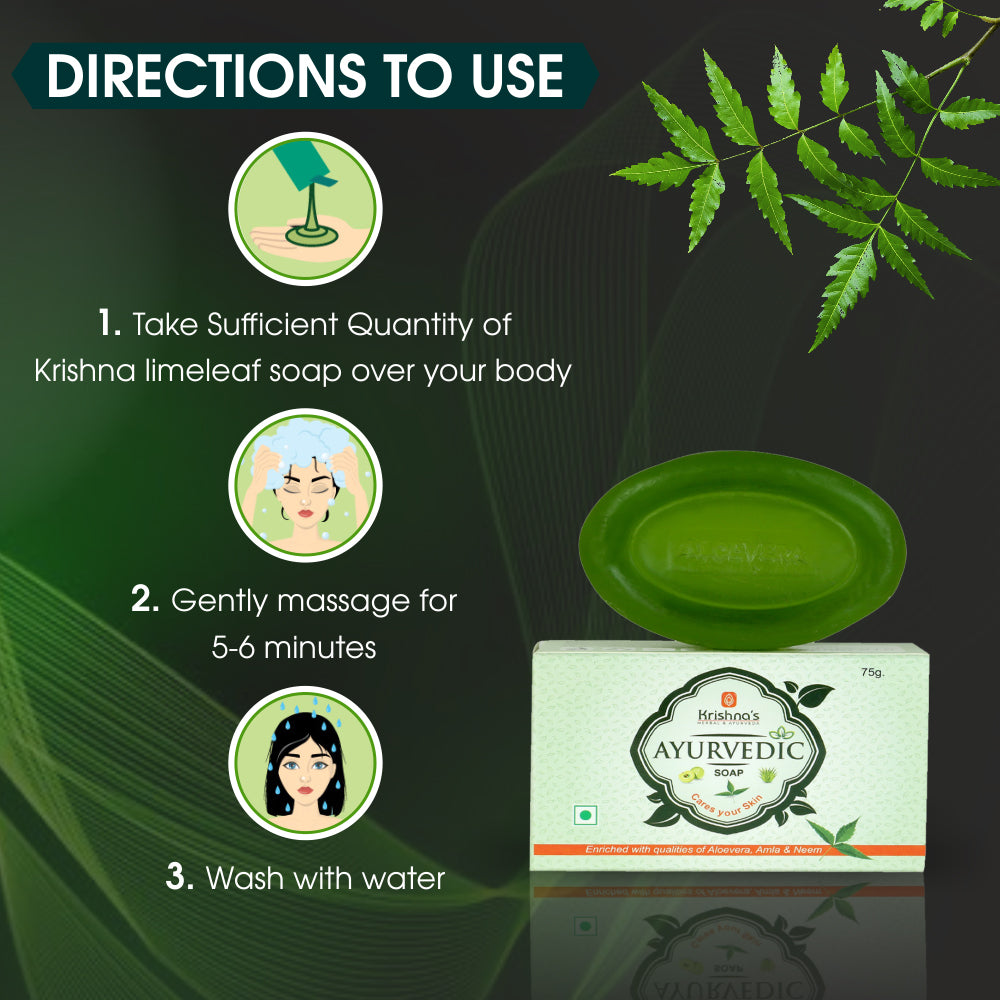 Krishna'S Herbal & Ayurveda Ayurvedic Soap | Grocsy