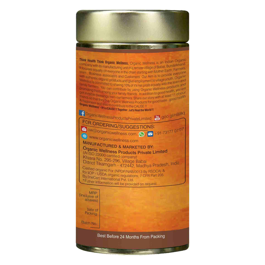 Organic Wellness Ayush Kwath Leaf Tea Tin Pack | Grocsy