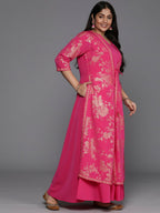 Ahalyaa Women's Traditional wear Ethnic Dress - Pink | Grocsy