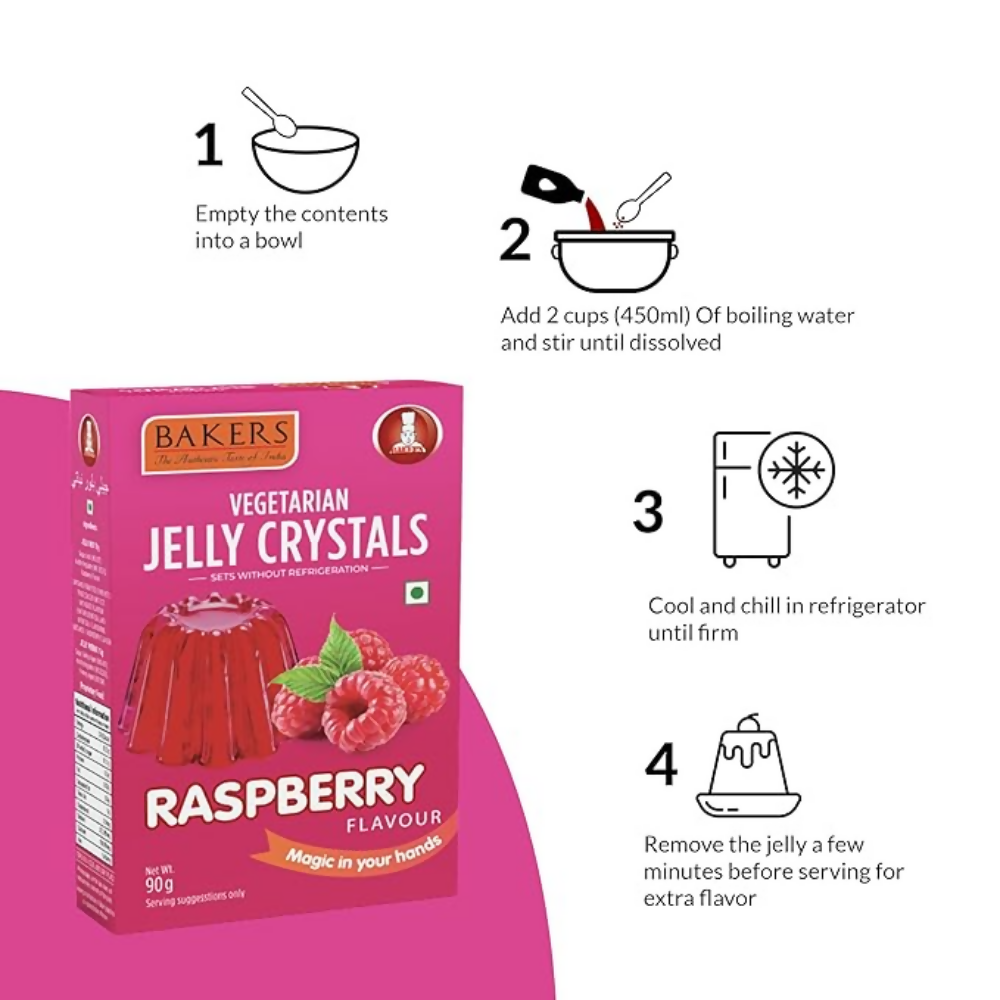 BAKERS Jelly Crystals - Raspberry | Grocsy