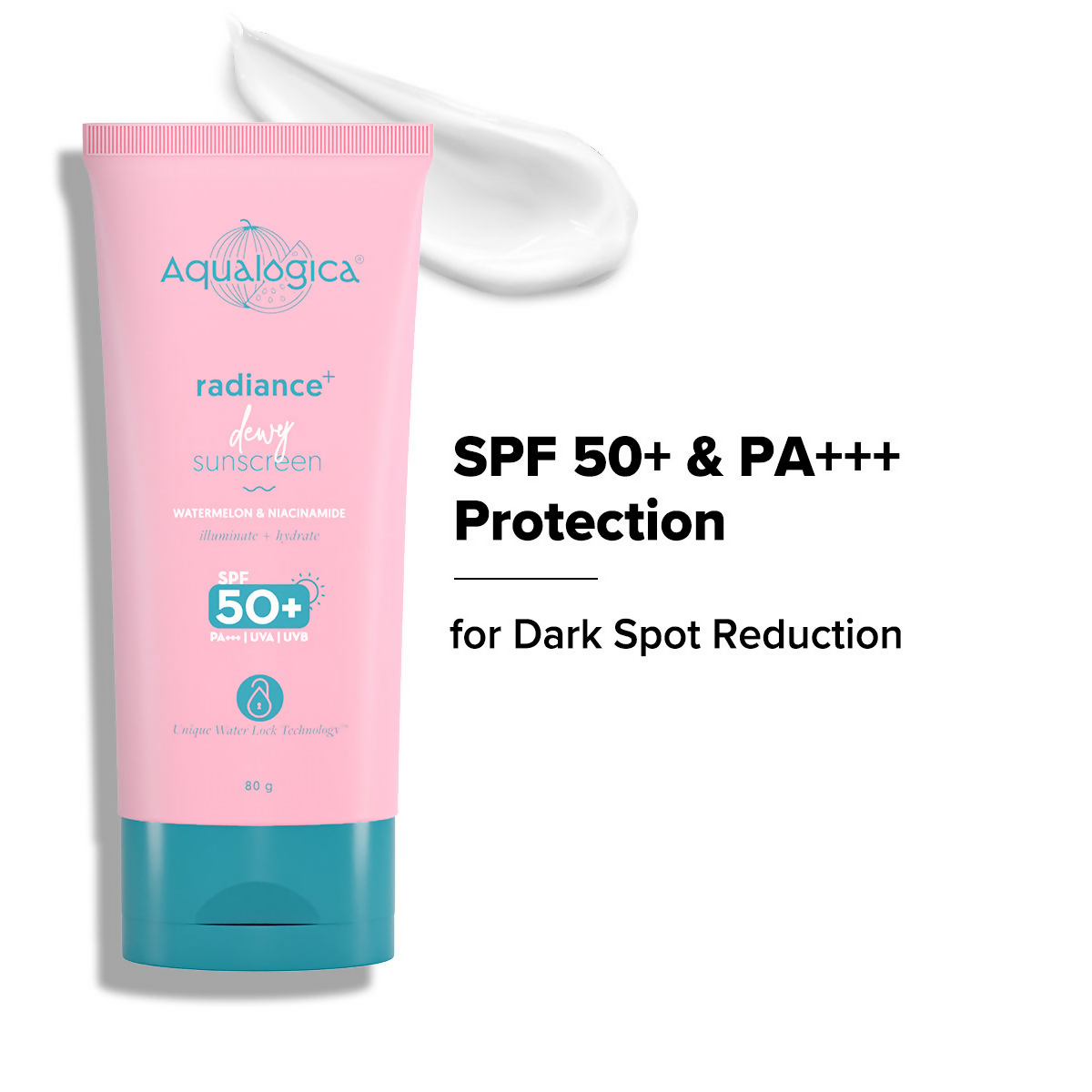 Aqualogica Radiance+ Dewy Lightweight Sunscreen Gel SPF 50+ PA+++ | Grocsy