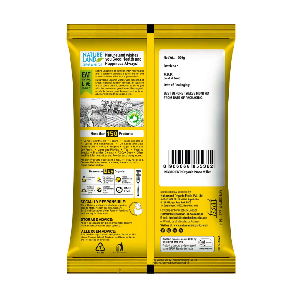 Nature Land Organics Proso Millet | Grocsy